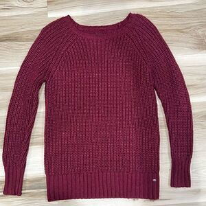 American Eagle Maroon Jegging Knit Sweater Women’s Small